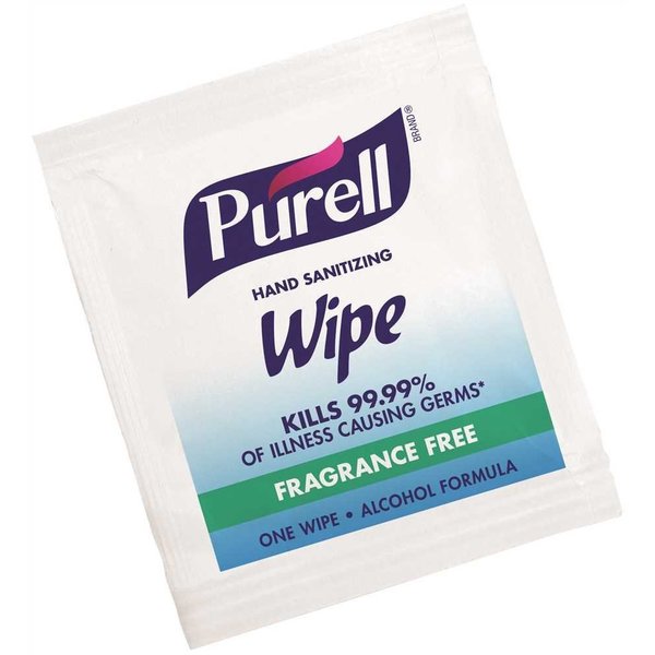 Purell Hand Sanitizing Wipes Fragrance-Free Alcohol Formula Individual Packets, 4000PK 9020-4M